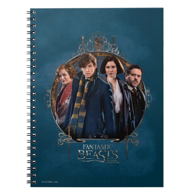 NEWT SCAMANDER™ and Company Art Nouveau Frame Notebook (Front)