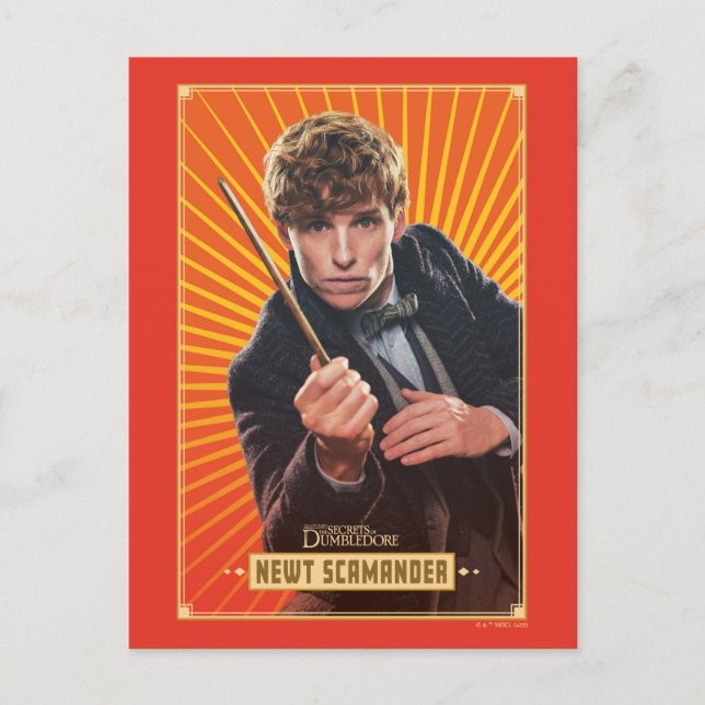 Newt Scamander Character Graphic Postcard (Front)
