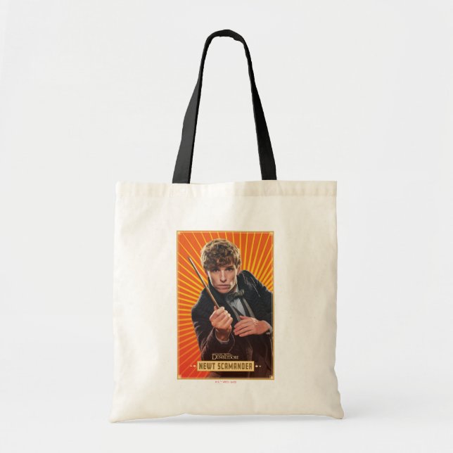 Newt Scamander Character Graphic Tote Bag (Front)