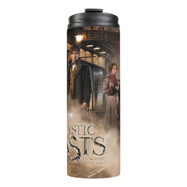 NEWT SCAMANDER™ & Co. At The Train Station Thermal Tumbler (Front)