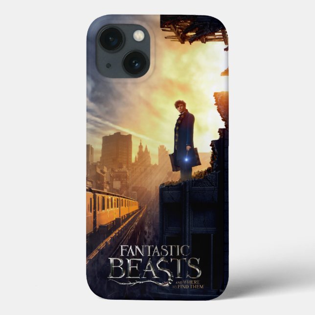 NEWT SCAMANDER™ in Destroyed Building Case-Mate iPhone Case (Back)