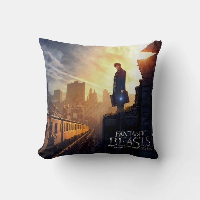 NEWT SCAMANDER™ in Destroyed Building Cushion (Front)