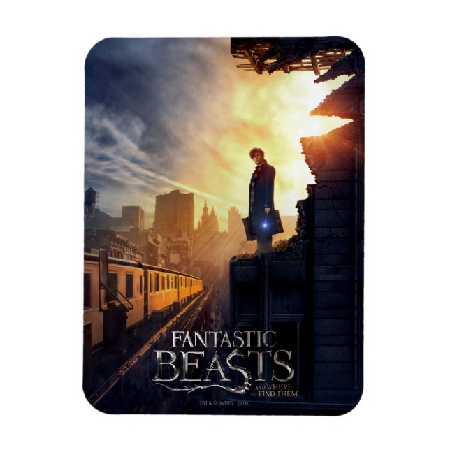 NEWT SCAMANDER™ in Destroyed Building Magnet (Vertical)