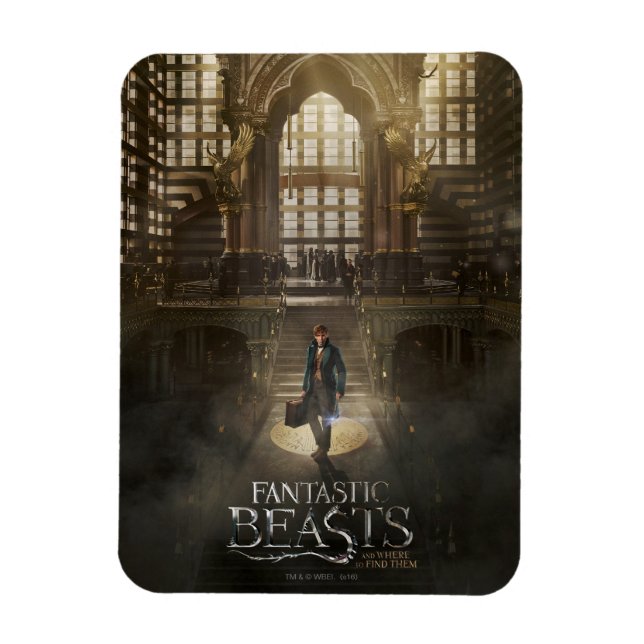 NEWT SCAMANDER™ in MACUSA™ Headquarters Magnet (Vertical)