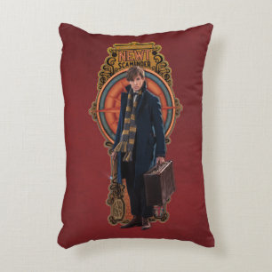 NEWT SCAMANDER™ Standing Art Nouveau Panel Decorative Cushion
