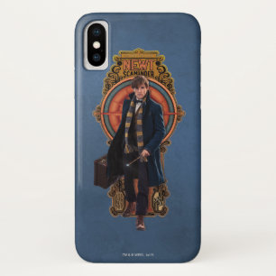 NEWT SCAMANDER™ Walking Art Nouveau Panel iPhone X Case