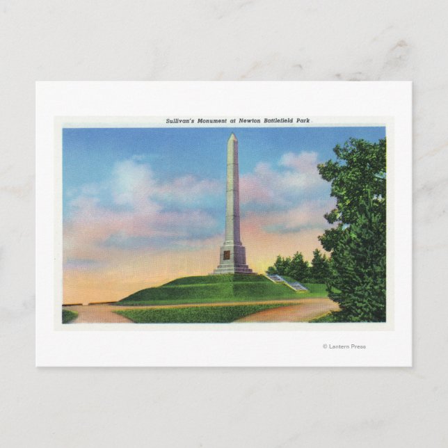 Newton Battlefield Park View Postcard (Front)