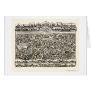 Newton Centre, MA Panoramic Map - 1897