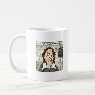 Newton discovers puberty coffee mug