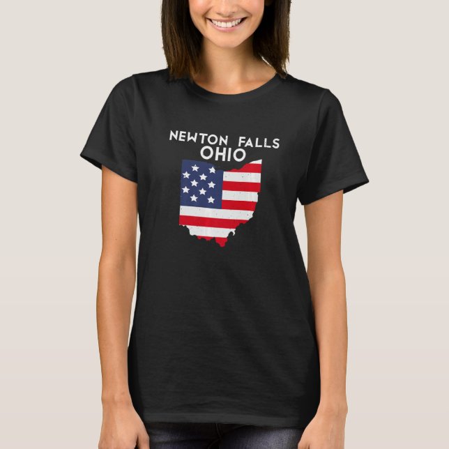 Newton Falls Ohio USA State America Travel Ohioan  T-Shirt (Front)
