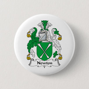 Newton Family Crest 6 Cm Round Badge
