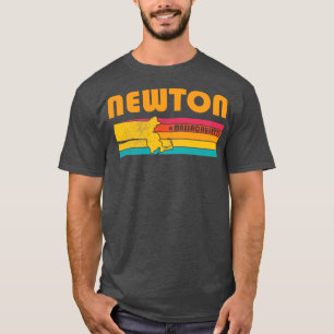 Newton Massachusetts Vintage Distressed Souvenir T-Shirt