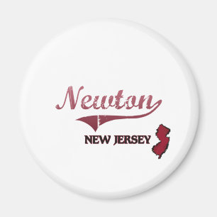 Newton New Jersey City Classic Magnet
