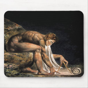 Newton William Blake Masonic Painting Mouse Pad