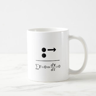 Newton's First Law Coffee Mug