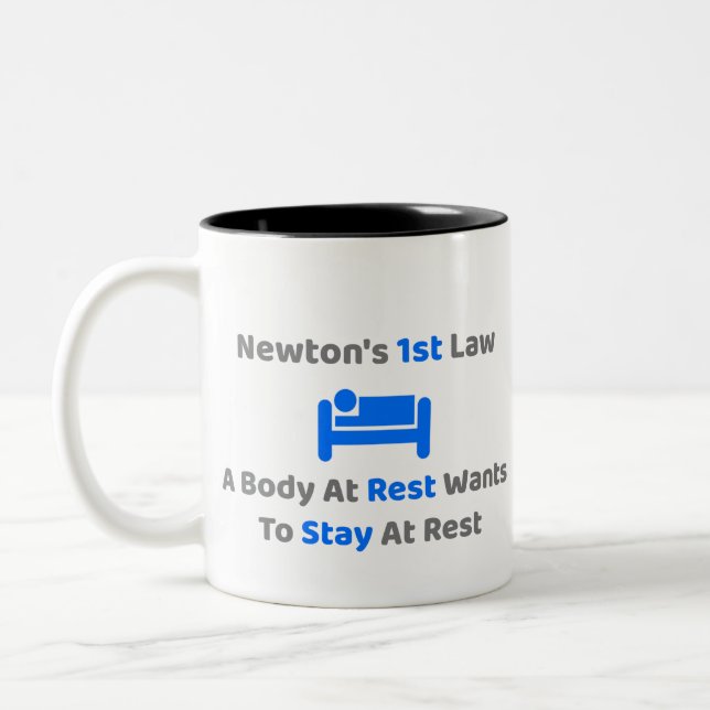 Newton's First Law Mug (Left)
