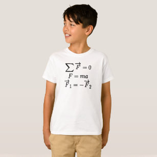 Newton's Laws of Motion Equations Nerdy T-Shirt