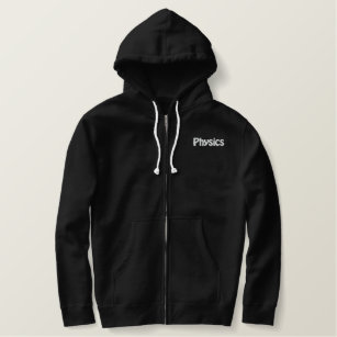 Newton's Second Law of Motion Embroidered Hoodie