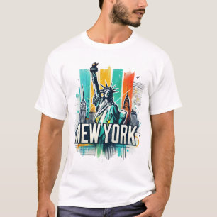 Newyork city with statue of Liberty T-Shirt