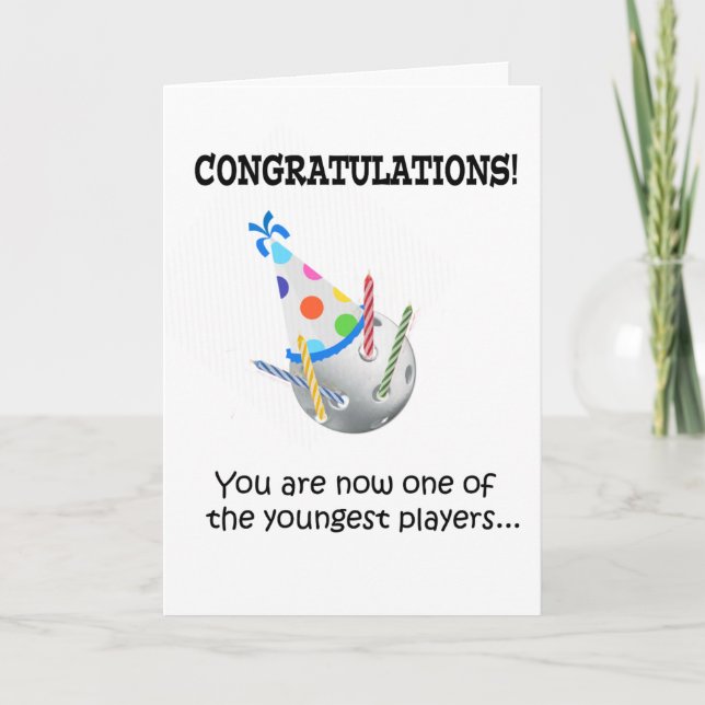 Next Age Bracket Pickleball Birthday Card (Front)