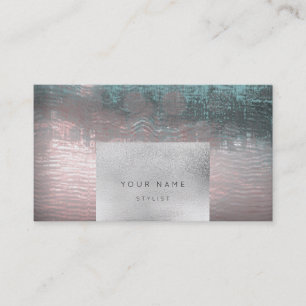 Next Appointment Rose Gold Abstract Ocean Painting Card