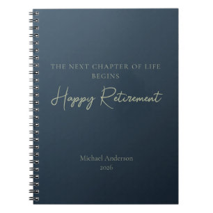 Next Chapter of Life Begins Retirement Gift Notebook