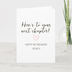 Next Chapter Personalised Retirement Gift Card
