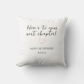 Next Chapter Personalised Retirement Gift Cushion