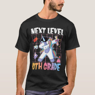 Next Level 10th Grade Unicorn Gamer Graduate Gamin T-Shirt