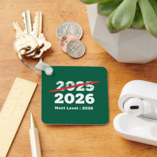 Next Level 2026   Funny Goodbye 2025 New Year's  Key Ring