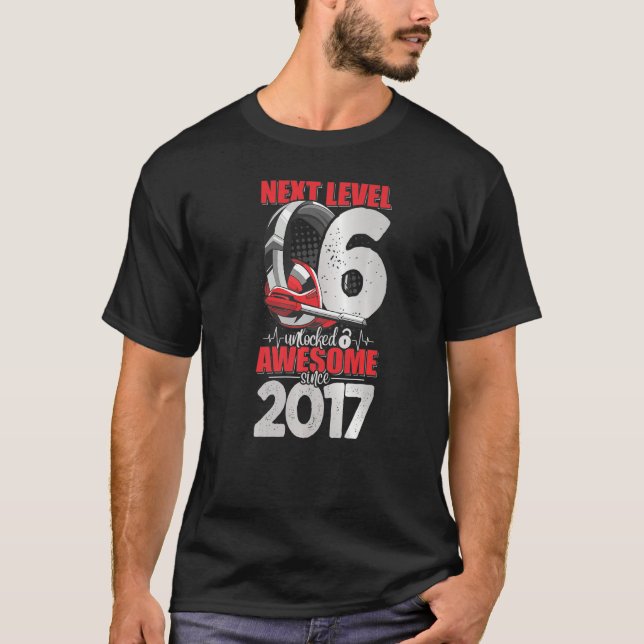 Next Level Unlocked 6 Year Old Boy 2017 Headset Ga T-Shirt (Front)