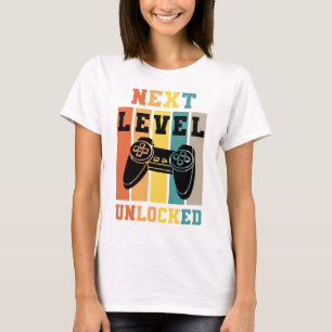 Next Level Unlocked Retro Gaming Controller Vintag T-Shirt