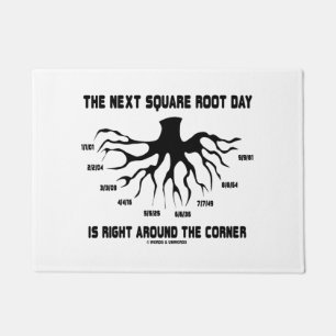 Next Square Root Day Is Right Around The Corner Doormat