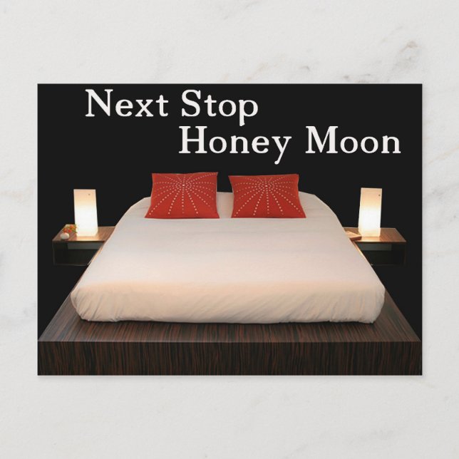 next stop, honey moon postcard (Front)