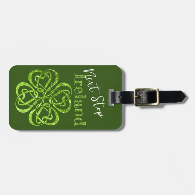 Next Stop Ireland Luggage Tag (Front Horizontal)