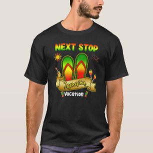 Next Stop Jamaica Flip Flop Vacation Travel Group T-Shirt