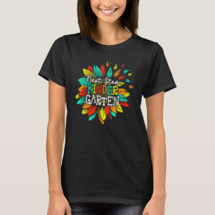 Next Stop Kindergarten Funny Sunflower Teacher Stu T-Shirt