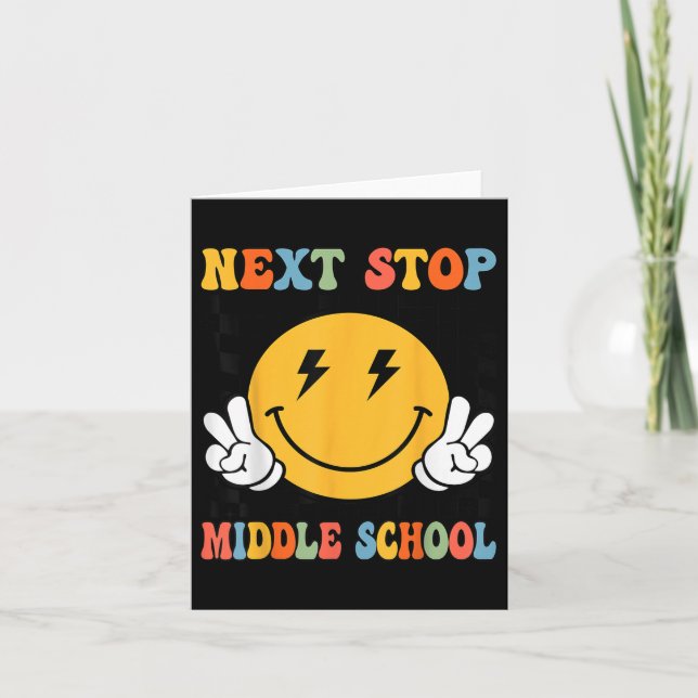 Next Stop Middle School Groovy Elementary School G Card (Front)