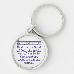 Next To The Word Of God - Music Quote  Key Ring