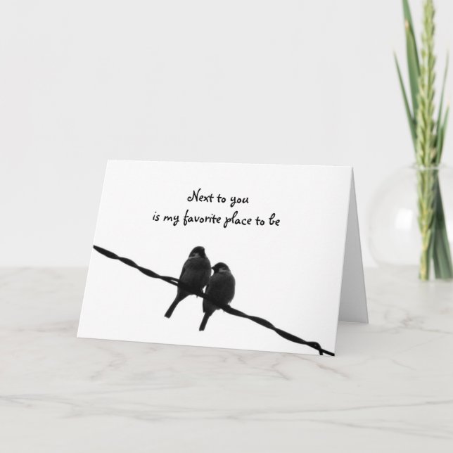 Next To You-My Favourite Place Valentine's Day Holiday Card (Front)