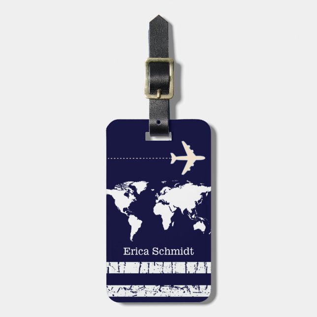 next travel personalised luggage tag (Front Vertical)