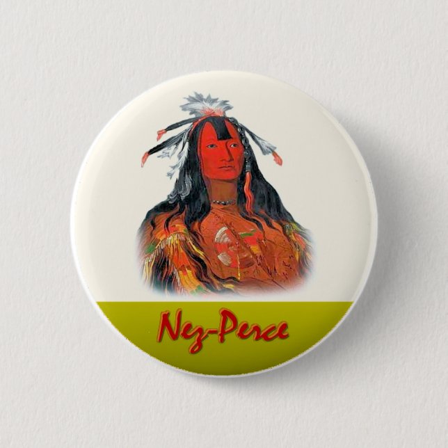 Nez-Perce 6 Cm Round Badge (Front)