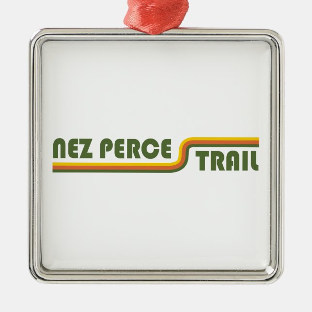 Nez Perce Trail Metal Ornament (Front)