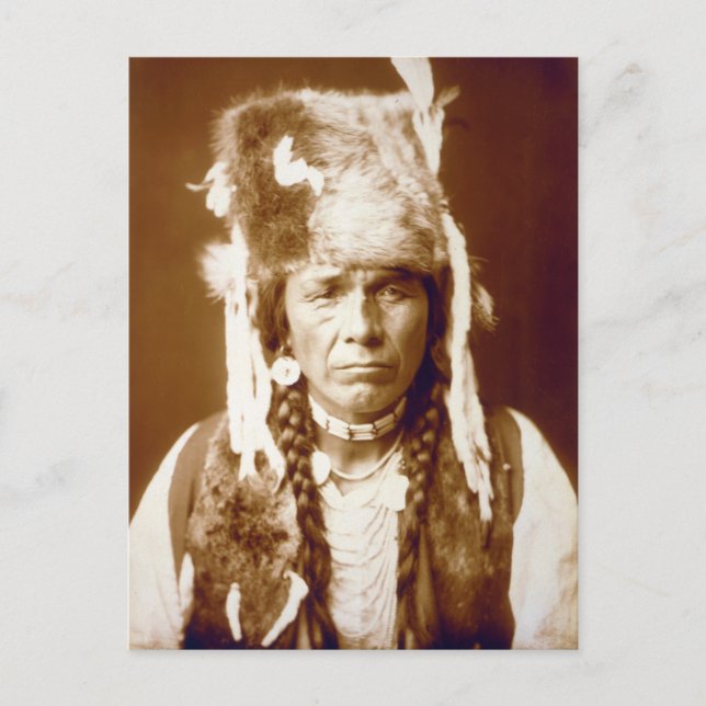 Nez Percé with furcap Postcard (Front)