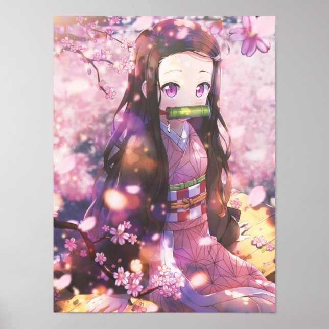 Nezuko Demon Slayer Kimetsu No Yaiba Poster (Front)