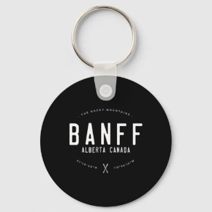 Nff Alberta Canada Graphic Distressed Vintage Ski Key Ring