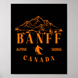 Nff Canada Alpine Skiing Ski Resort Mountain Souve Poster