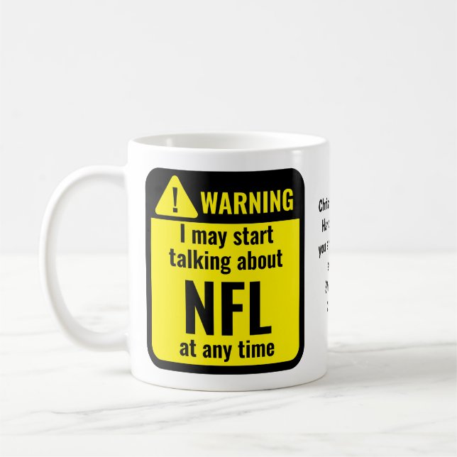 NFL Funny Personalized Coffee Mug (Left)