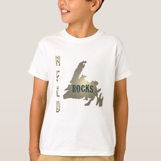 Nfld Rocks Kids Ringer T-Shirt (Front)