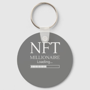 NFT Millionaire Loading please wait funny trading Key Ring